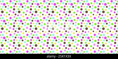 Background banner with many colorful dots and circles Stock Photo