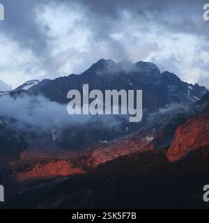 Arpelistock on a cloudy summer evening. Stock Photo