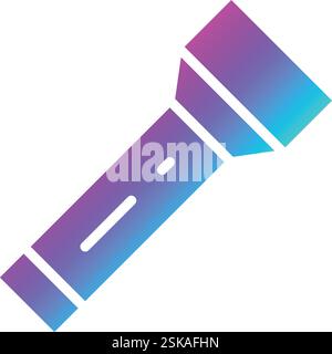 Torch Vector Icon Design Illustration Stock Vector
