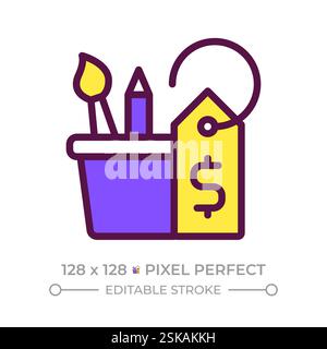 Hobby pixel perfect RGB color icon Stock Vector