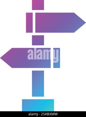 Road sign Vector Icon Design Illustration Stock Vector