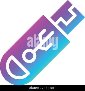 Usb drive Vector Icon Design Illustration Stock Vector