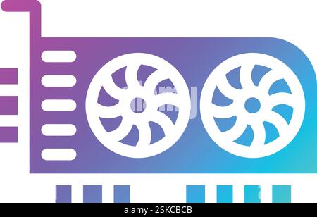 Graphic card Vector Icon Design Illustration Stock Vector