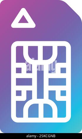 Sim card Vector Icon Design Illustration Stock Vector