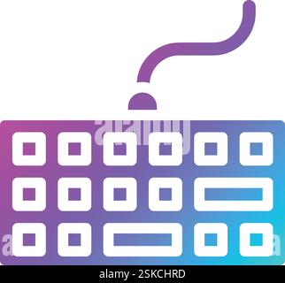 Keyboard Vector Icon Design Illustration Stock Vector