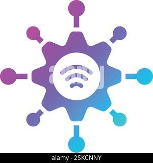 Internet Of Things Vector Icon Design Illustration Stock Vector