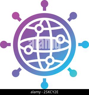 Networking Vector Icon Design Illustration Stock Vector