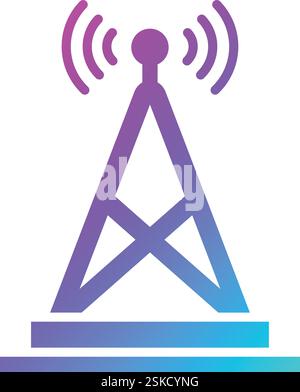 Antenna Vector Icon Design Illustration Stock Vector