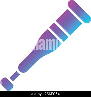 Crutches Vector Icon Design Illustration Stock Vector