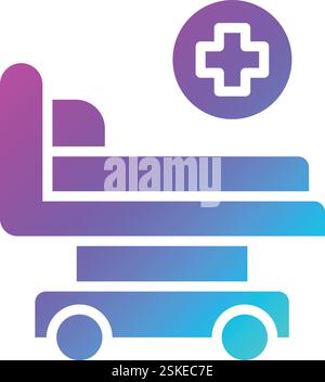 Bed Vector Icon Design Illustration Stock Vector