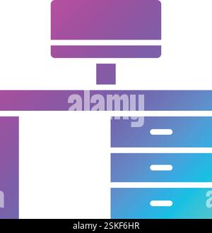 Workspace Vector Icon Design Illustration Stock Vector