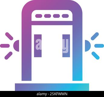 Body Scanner Vector Icon Design Illustration Stock Vector