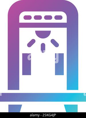 Metal Detector Vector Icon Design Illustration Stock Vector
