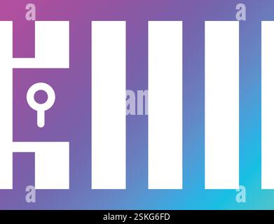 Jail Vector Icon Design Illustration Stock Vector