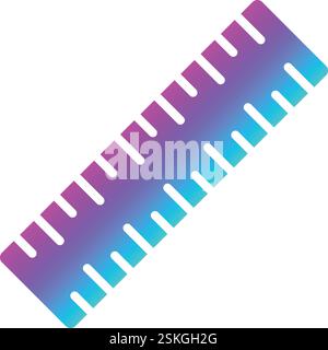 Ruler Vector Icon Design Illustration Stock Vector