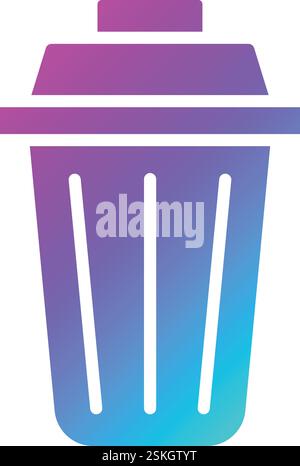 Trash Vector Icon Design Illustration Stock Vector