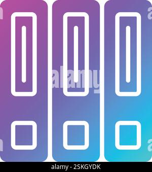 Folder Vector Icon Design Illustration Stock Vector