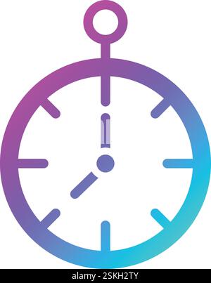 Clock Vector Icon Design Illustration Stock Vector