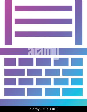 Border Vector Icon Design Illustration Stock Vector
