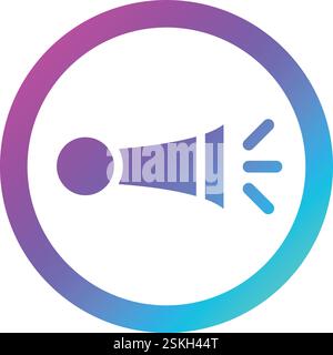 Horn Vector Icon Design Illustration Stock Vector