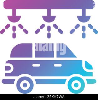 Car wash Vector Icon Design Illustration Stock Vector