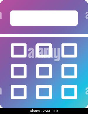 Calculator Vector Icon Design Illustration Stock Vector