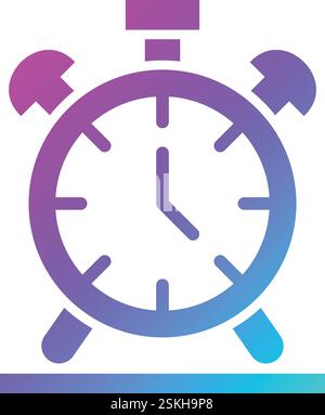 Alarm Clock Vector Icon Design Illustration Stock Vector