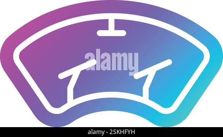 Windscreen Vector Icon Design Illustration Stock Vector