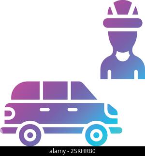 Worker Vector Icon Design Illustration Stock Vector