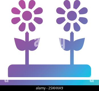 Flowers Vector Icon Design Illustration Stock Vector