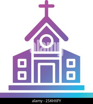 Church Christian Glyph Icon Vector Stock Vector Image & Art - Alamy