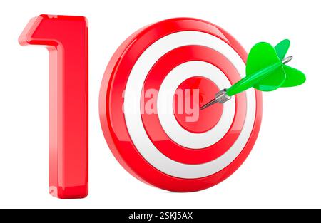 3D efficiency chart - dartboard Stock Photo - Alamy