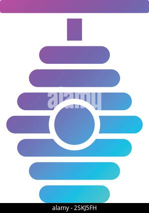 Beehive Vector Icon Design Illustration Stock Vector