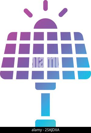Solar Panel Vector Icon Design Illustration Stock Vector