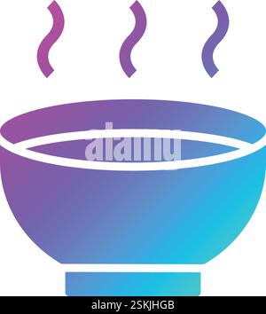 Bowl Vector Icon Design Illustration Stock Vector
