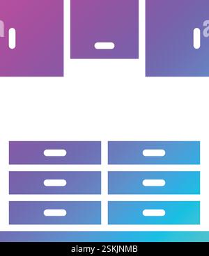 Cupboard Vector Icon Design Illustration Stock Vector