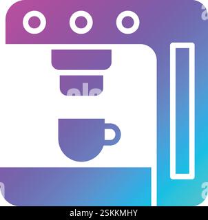 Coffee Machine Vector Icon Design Illustration Stock Vector