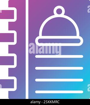 Cookbook Vector Icon Design Illustration Stock Vector