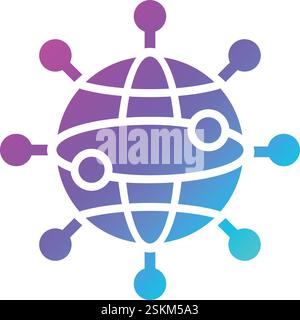 Networking Vector Icon Design Illustration Stock Vector