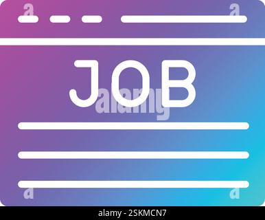 Job Vector Icon Design Illustration Stock Vector
