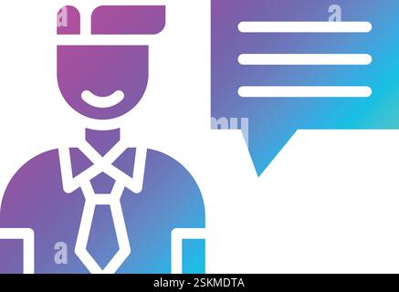 Interview Vector Icon Design Illustration Stock Vector