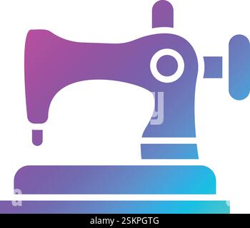 Sewing Machine Vector Icon Design Illustration Stock Vector