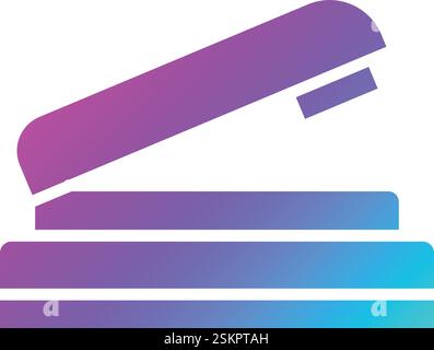 Stapler Vector Icon Design Illustration Stock Vector