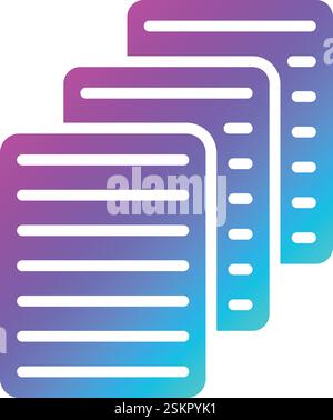 Paper Vector Icon Design Illustration Stock Vector