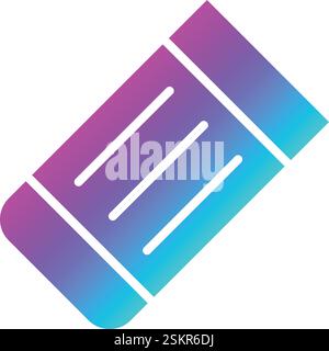 Eraser Vector Icon Design Illustration Stock Vector