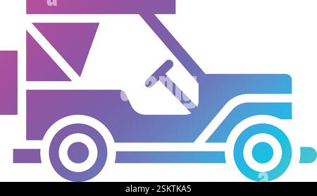 Jeep Vector Icon Design Illustration Stock Vector