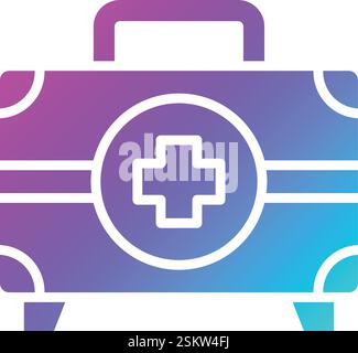 First Aid Kit Vector Icon Design Illustration Stock Vector