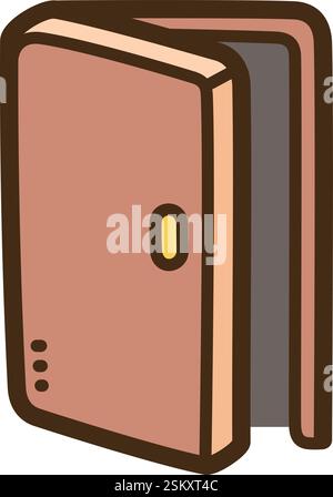 Door vector doodle illustration and graphic. Part of home and interior category. Stock Vector