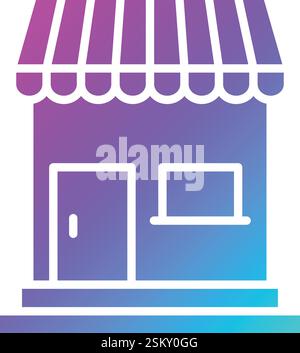 Store Vector Icon Design Illustration Stock Vector