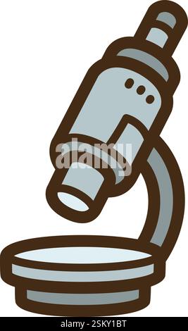 Laboratory vector doodle illustration and graphic. Part of health and medicines category. Stock Vector